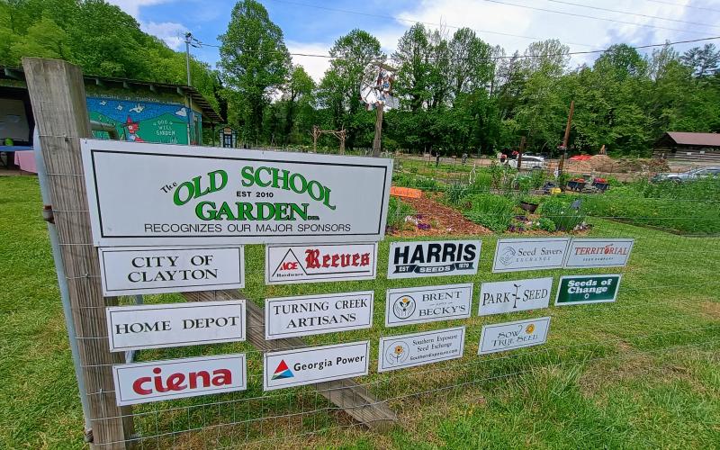 Megan Horn/The Clayton Tribune. The Old School Garden sponsors include the City of Clayton; Reeves; Harris Seeds; Seed Savers Exchange; Territorial Seed Company; The Home Depot; Turning Creek Artisans; Brent and Becky’s; Park Seed; Seeds of Change; Ciena; Georgia Power; Southern Exposure Seed Exchange; and Sow True Seed.
