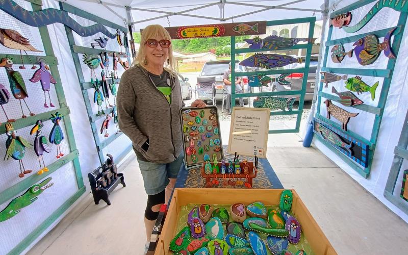 Megan Horn/The Clayton Tribune. PJ Moon features Wander Yonder Folk Art at Dinglerfest 2025 May 3 and 4. The festival benefitted local nonprofit Sid Weber Memorial Cancer Fund.