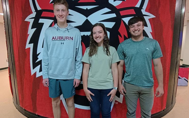 Megan Horn/The Clayton Tribune. Rabun County High School recently announced its top 3 students for the Class of 2025. G.B. Anderson is valedictorian, McKenzie Hutcheson is salutatorian and Parker Smith is historian.