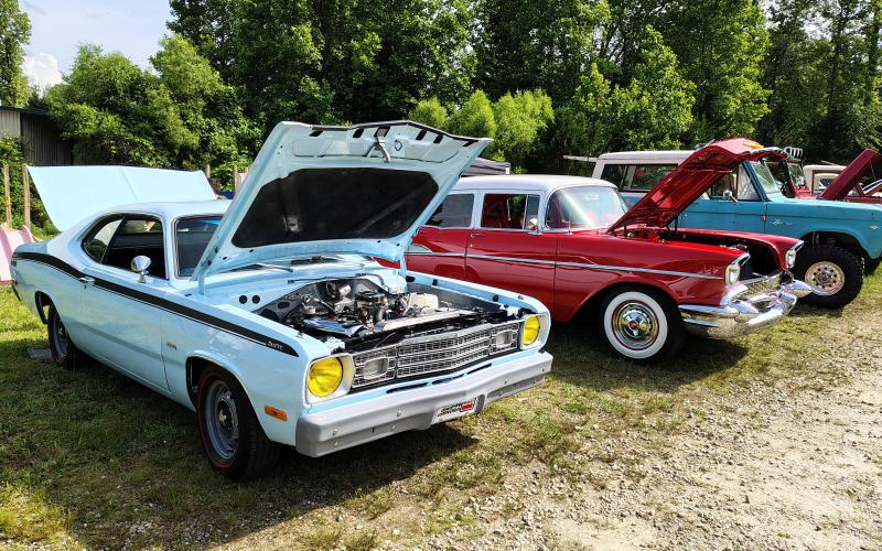 Photo courtesy Conner Horn. Pharoahs Car Club of Clayton, Ga. recently held the “Pharoahs Drive-In Movie Car Show 2025” at the Tiger Drive-In in Rabun County. Classic cars such as these were on display at the event.