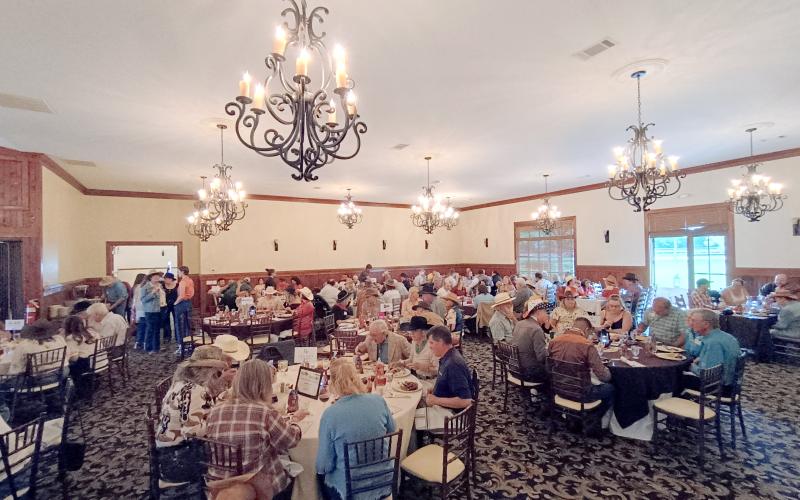 Megan Horn/The Clayton Tribune. Over 250 community members attended the Forward Rabun/Rabun County Chamber of Commerce “2025 Awards Hoedown” held at The Dillard House on Saturday, May 31. Western-themed food was catered by The Dillard House.