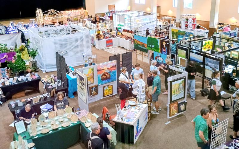 Photo courtesy Conner Horn. Close to 40 North Georgia Arts Guild members exhibited original, authentic and hand-made works of art during this year’s Painted Fern Art Festival held at the Rabun County Civic Center July 12 and 13. The annual show was a successful turnout with crowds of people traveling to view the unique fine artwork.