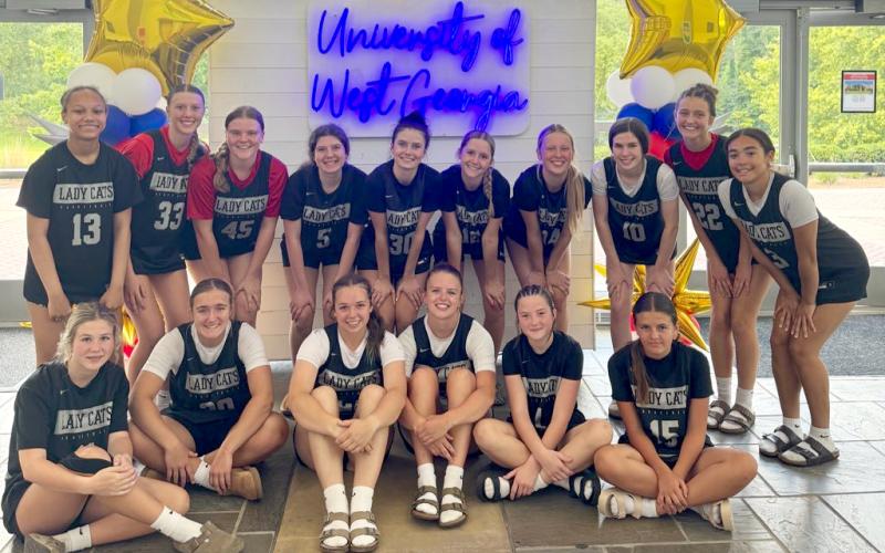 Submitted. The RCHS girls basketball team competed in several camps this past June, including a trip to the University of West Georgia. During FCA camp earlier in June, junior guards Addy Beth Owens and Adelyn Thompson won the three-point contest at Emmanuel University.