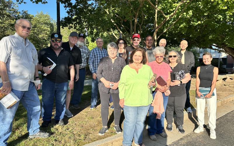 Pictured are: (Back row) Rick Main; Ray Rodriguez; Mark Lancaster; Lamar Wright; Dr. David Port, associate pastor of Church of the Mountains; Phebe Port; Richard Dugas, care pastor for Church of the Mountains; Adam Wright, lead pastor for Church of the Mountains; Mike Rogers; and Jake Scott. (Front Row) Debbie McNeil; Donna McCown; Paula Main; Karan Turpin; and Carla Wright, co-pastor and worship leader for Church of the Mountains.