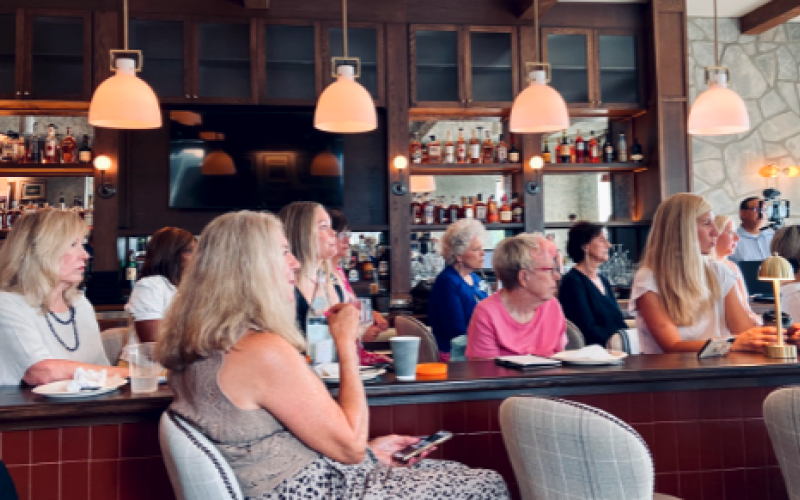 Submitted. Several community members attended the July 30 meeting of Northeast Georgia 1 Million Cups to hear featured speaker Vickie Derrick talk about her business “Your Legacy Matters.” Northeast Georgia 1 Million Cups meets every Wednesday at 9 a.m. at the Bridge Creek Inn.