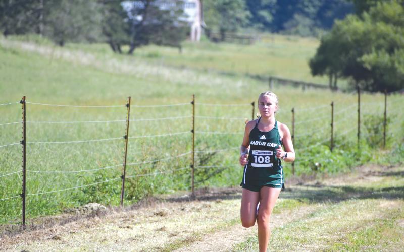 File Photo. Rabun Gap's Bailey Brackett set a new school record of 17:12.70, breaking her own previous record for the third time in her career.