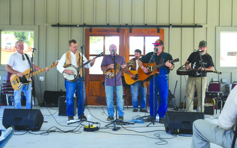 Enoch Autry/The Clayton Tribune. The Foxfire Boys perform at the Oct. 3 Mountaineer Festival.