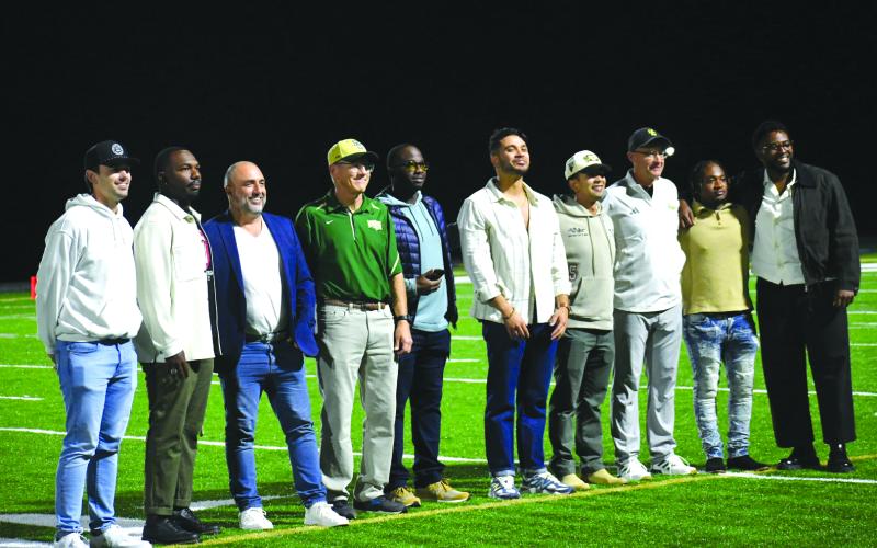 Enoch Autry/The Clayton Tribune. The 2014 Rabun Gap Eagles baseball team was honored as part of the school’s Hall of Fame ceremony. The 2014 team made the state semifinals that season.