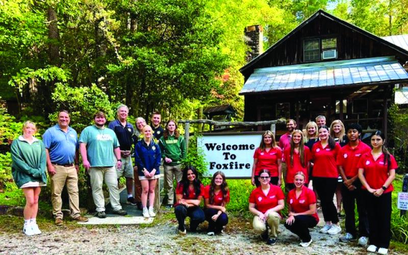 Submitted Photo. The Forward Rabun Youth Leadership Program recently visited the Foxfire Museum in Mountain City.
