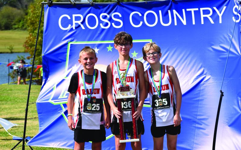 Submitted Photo. Rabun County recreation 12U boys pose with state runner-up trophy.