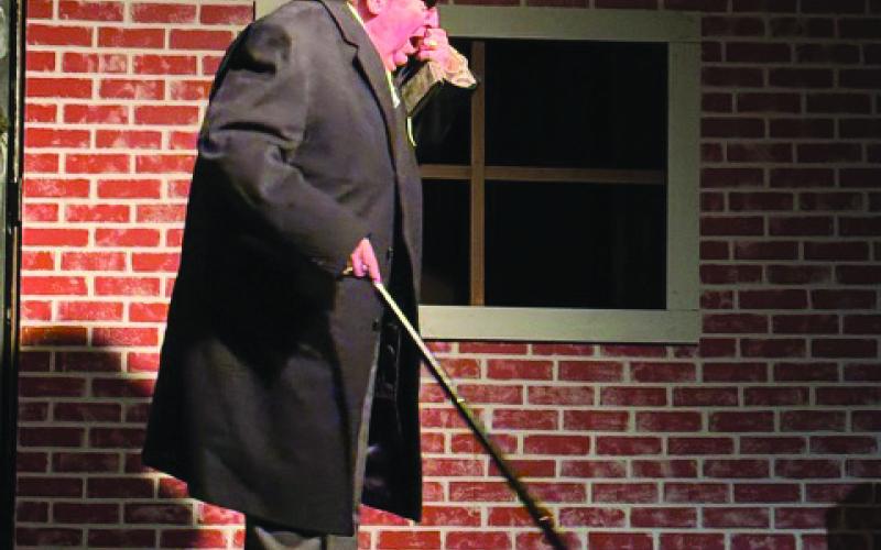 Submitted Photo. Randy Lucas stars as Ebenezer Scrooge in the North Georgia Community Players’ “A Christmas Carol” that opens in Dillard on Dec. 6