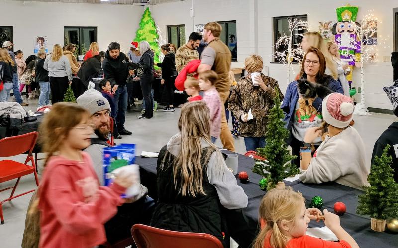 Megan Horn/The Clayton Tribune. Crowds of people attended the “Santa on the Farm” event at Rabun County Schools AgriCenter Dec. 4.