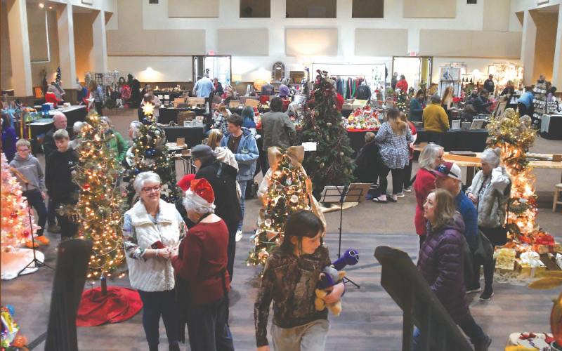 Enoch Autry/The Clayton Tribune. Along with the selection of beautiful of trees, an array of Christmas-related merchandise was available for purchase at the Festival of Trees.