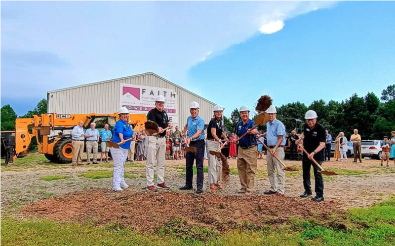 File/Megan Horn/Local nonprofit Fight Abuse in the Home (F.A.I.T.H.) broke ground on its state-of-the-art Power House and Healing Barn.