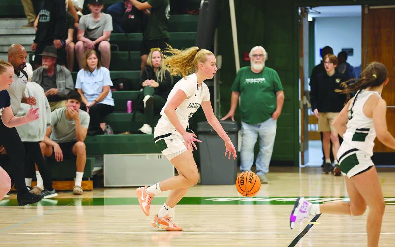 Photo courtesy Austin Poffenberger. Klara Dvorakova led the way for the Lady Indians in the Tallulah Falls School’s 53-43 win over King’s Academy. She had 18 points.