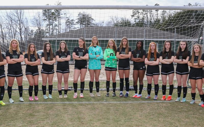 TFS Athletics.The Tallulah Falls School girls soccer team of players and managers include Cassidy Coles, Dora Gainzarain Hernando, Ryleigh Wilson, Haylen McGugan, Avery Keim, Narissa Dawson, Sienna Slater, Mara Pejanovic, LB Kafsky, Jocelyn Hall, Leyre Martinez Herreros, Bailey Crumley, Adelaide Tatum, Lucia Roser de Hoyos, Sarah Lundy, Marta Beltran, Margalida Amengual Sanchez, Lily Gaglio, Marissa Kinsey and Laura Ruiz Rendon.
