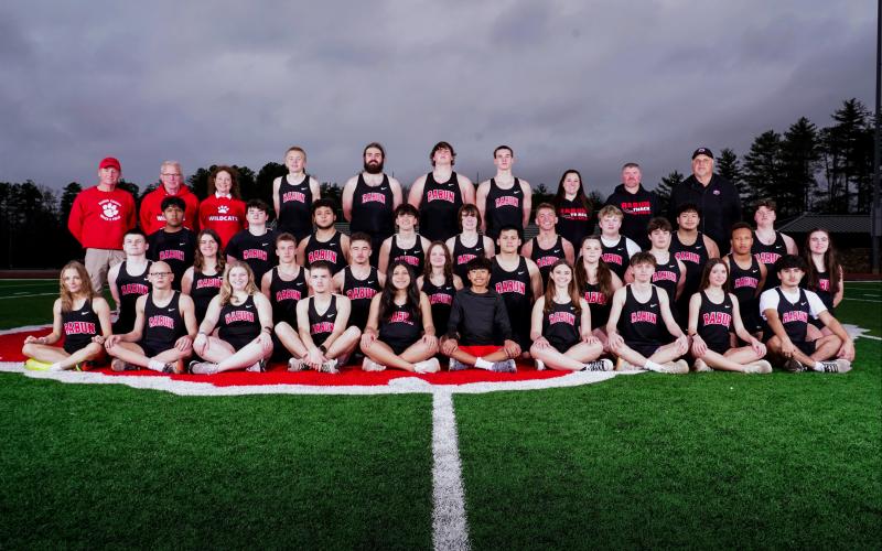 Photo courtesy Rabun County High School. The Rabun County Lady Cat track and field team seek to get healthier for the upcoming meets. Back Row: Assistant Coach Anthony Lampros, Assistant Coach Mark Bagwell, Assistant Coach Kelley Bagwell, Samuel Cochran, Andrew Causin, Skylar Gunn, Fen Hilson, Assistant Coach Erica Hughes, Head Coach Gary Hughes and Assistant Coach Mike Van Winkle. Third Row: Johan Luna, Caden Watts, Everett Goodrow, Crayton Smith, Ashden Denning, Joseph Gonzalez, JP Lopez and Brady Mazarky