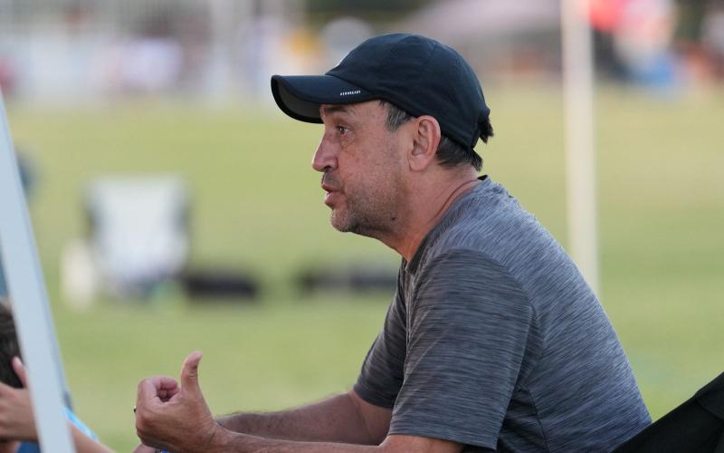 Submitted Photo. New Rabun Gap director JC Gonzalez has taken over the Eagles’ soccer programs after more than 20 years of coaching experience. The girls’ program and Gonzalez made its debut on Feb. 12.