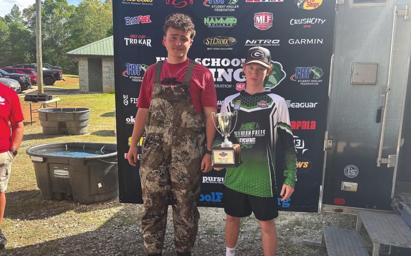 TFS Athletics. DJ Broome and Shepard Crumley of Tallulah Falls School capture state runner-up and qualify for nationals for bass fishing on Lake Hartwell. This marks the third top-10 state finish for Broome and Shepard and their best ever showing.