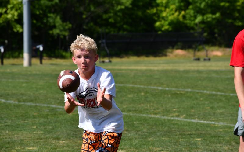 Wesley Branch/The Clayton Tribune. Scenes from the Future Wildcat Kids Camp at Rabun County high school on May 19.