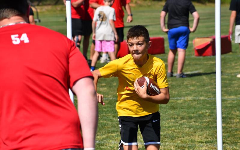 Wesley Branch/The Clayton Tribune. Scenes from the Future Wildcat Kids Camp at Rabun County high school on May 19.