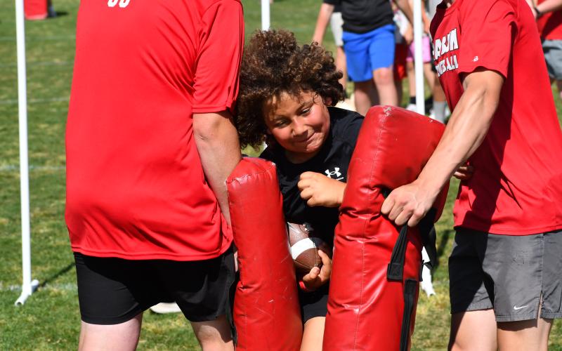 Wesley Branch/The Clayton Tribune. Scenes from the Future Wildcat Kids Camp at Rabun County high school on May 19.