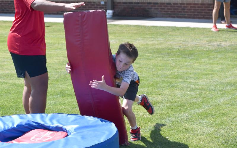Wesley Branch/The Clayton Tribune. Scenes from the Future Wildcat Kids Camp at Rabun County high school on May 19.