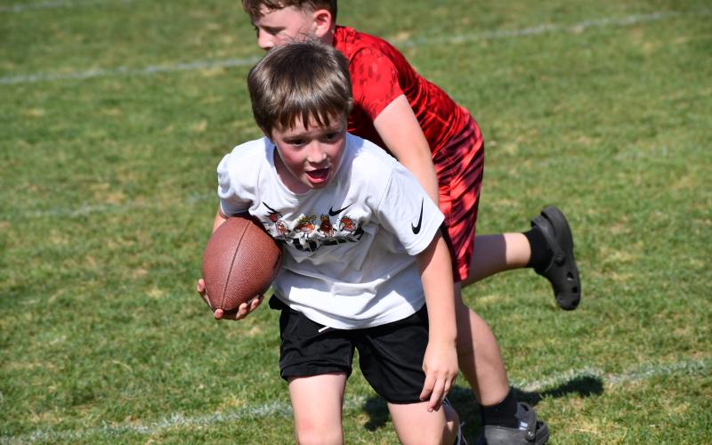 Wesley Branch/The Clayton Tribune. Scenes from the Future Wildcat Kids Camp at Rabun County high school on May 19.