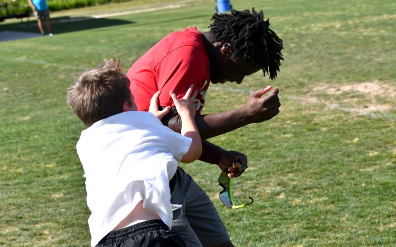 Wesley Branch/The Clayton Tribune. Scenes from the Future Wildcat Kids Camp at Rabun County high school on May 19.