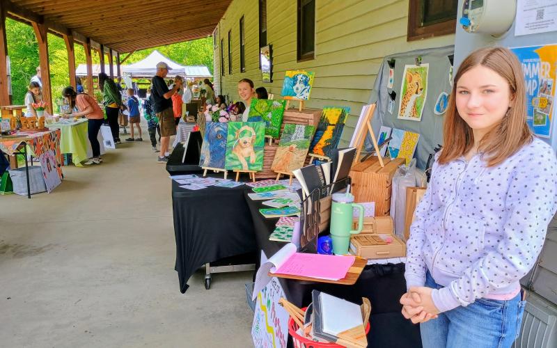 Megan Horn/The Clayton Tribune. Many community members supported young entrepreneurs during the May 5-7 Kids’ Market. There were 22 student entrepreneurs who showcased their businesses and connected with the community in meaningful ways during the third annual event.