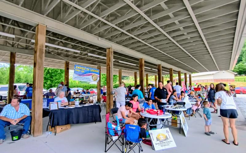 Megan Horn/The Clayton Tribune. Many local businesses and nonprofits participated in the June 13 Community Celebration sponsored by the Rabun County Association of Southern Baptist Churches. The free event attracted many people.