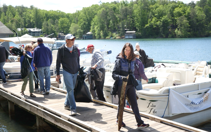 Submitted. The annual Lake Burton Cleanup Day brought volunteers to foster good stewardship of the environment.