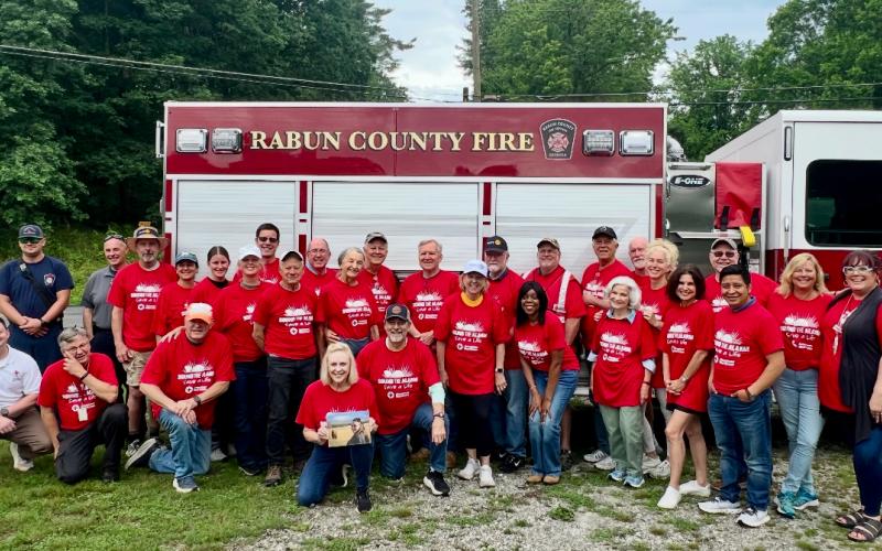 Photos courtesy of Rotary Club of Clayton. Volunteers from the Rotary Club of Clayton, the American Red Cross, and Rabun County Fire Services participated in the Sound the Alarm campaign, canvassing more than 200 homes and installing 57 smoke alarms in 15 households throughout Rabun County. The event was inspired by the memory of Rachel Thorn, whose legacy continues to promote fire safety awareness, preparedness, and the importance of working smoke alarms in every home.