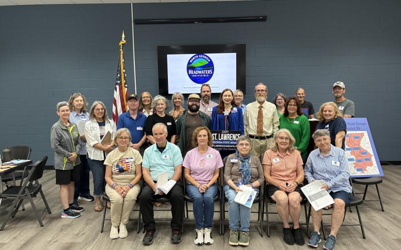 Submitted photo. Candidates, NGHI Steering Committee members, and several workshop attendees at the July 11 event in Clarkesville.