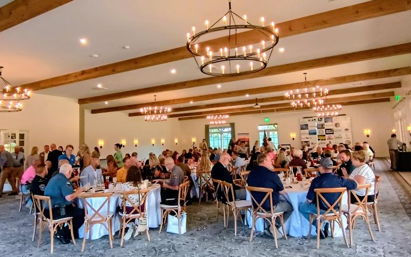 Megan Horn/The Clayton Tribune. Elected officials, local leaders and community members attended the Forward Rabun Legislative Breakfast held at The Dillard House on Aug. 18.