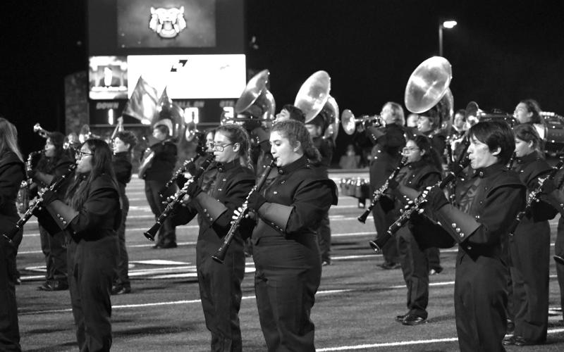 Enoch Autry/The Clayton Tribune. Rabun County’s marching band will return the field at Frank Snyder Memorial Stadium on Aug. 28 when the Wildcats host Metter to open the football season. This year’s band has 85 members taking the field.