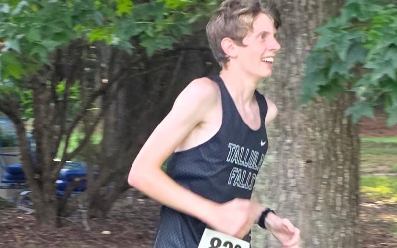 Submitted photo. Hudson Penland was the No. 3 finisher for the TFS boys team.
