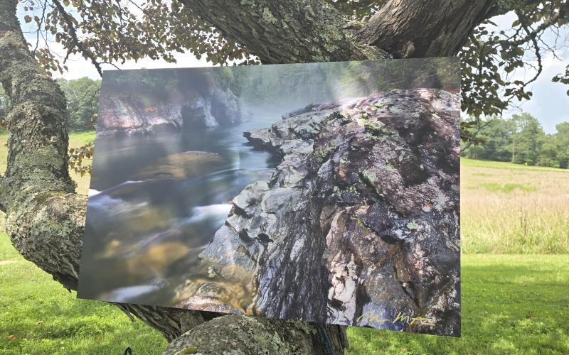 Photo courtesy Clay Nash. Peter McIntosh donated this picture depicting The Narrows on Section III of the Chattooga River to Chattooga Conservancy’s Stay Wild Celebration and Fundraiser that was held July 25. Clay Nash was the buyer for the photograph at an undisclosed amount.