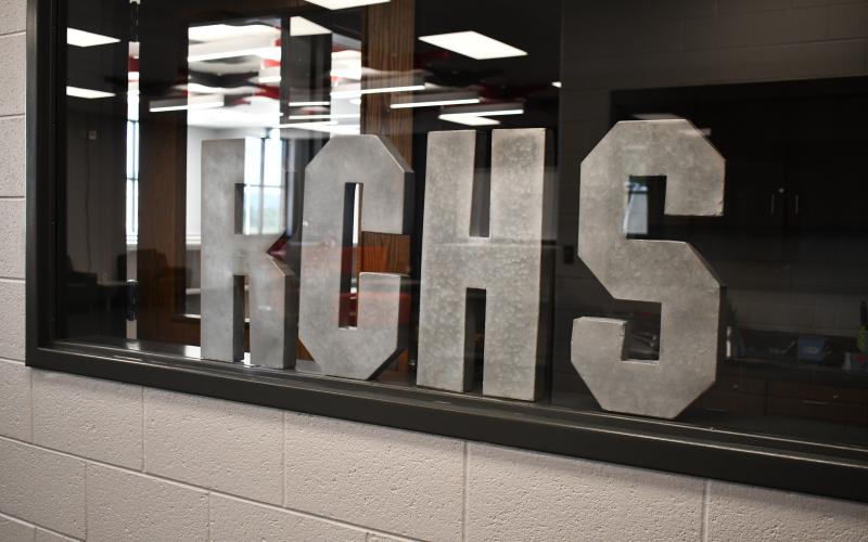 Megan Horn/The Clayton Tribune. Wildcat Pride can be found all throughout the new Rabun County High School Academic Building, including at the Media Center.