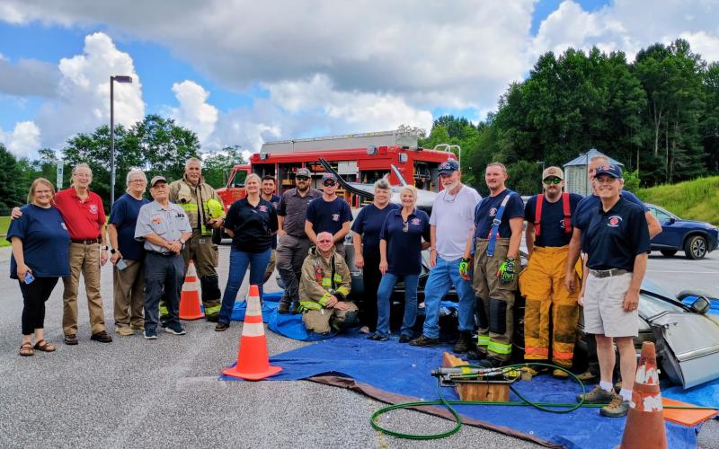 Megan Horn/The Clayton Tribune. Sky Valley-Scaly Mountain Volunteer Fire Rescue Department crew members held their annual Community Appreciation Day on Saturday, Aug. 8. Many members of the community showed out to the family-friendly event.