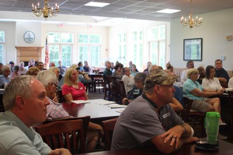 About 60 people turned out for a meeting on the Rabun County Comprehensive Plan Monday night in Rabun Gap.