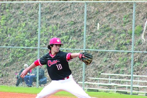 Rabun County's Kasin Old prepares to pitch during a game in Tiger last season. (File Photo)