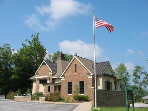The Rabun County Historical Society and county archives are housed in this building at the corner of Church and Hiawassee Street in Clayton.