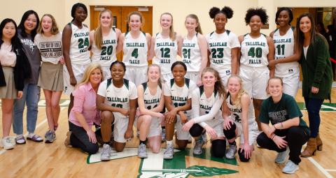 Submitted photo After going 17-8, the Tallulah Falls girls hoopsters should return a talented cast next season for head coach Brandy Corbett.