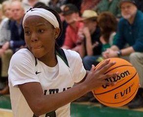 Submitted photo by Tallulah Falls School Veronaye Charlton drives to the hoop in a recent game. 