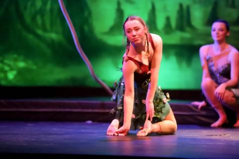 Tori Anderson performs as a contortionist in Cirque Arqadia.