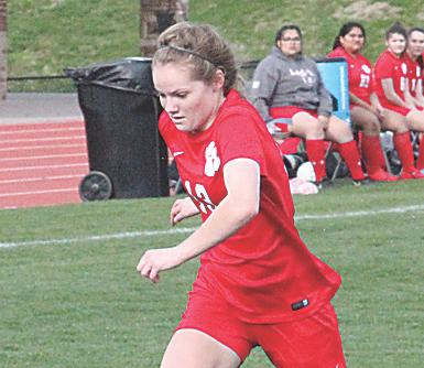 File photo Lauren Barnes (shown from last season) scored a goal and assisted on two others in Rabun County's rout of Elbert County.