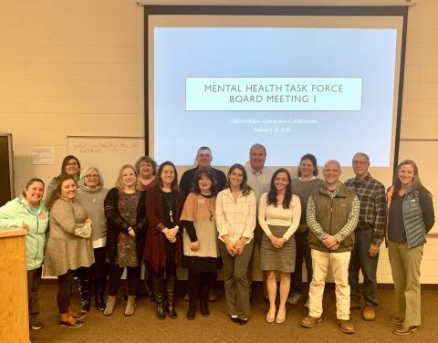 Megan Broome/The Clayton Tribune The Mental Health Task Force Board in Rabun County held their first meeting recently at the Rabun County Board of Education.
