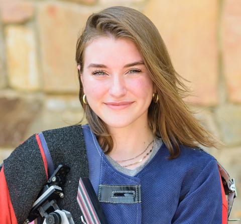Submitted photo Sam Stamey is a junior and team captain of the Tallulah Falls rifle squad.