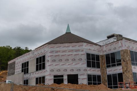 Submitted photo. Construction of the Tallulah Falls School natatorium began in April 2019 and progresses toward completion. The target for the grand opening is spring 2021.